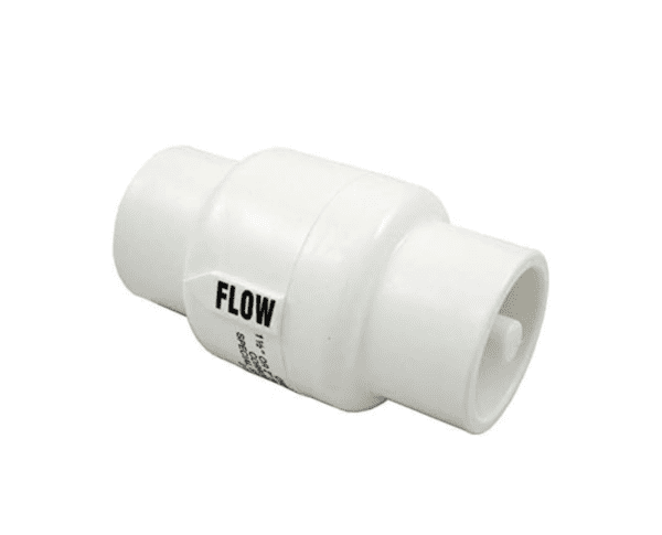 A NEW Pentair R172288 Rainbow Chlorinator 1 1/2" x 2" Slip Check Valve 300 320 322 on a white background.